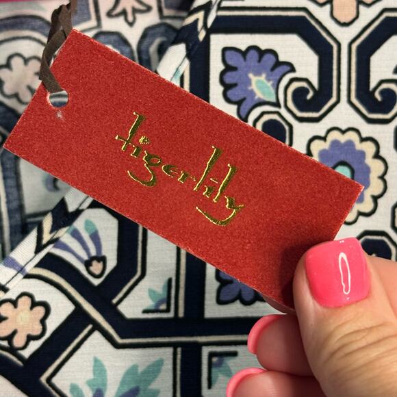 Tigerlily Printed Short Sleeve Shift Dress size 4 NWT - Picture 7 of 11